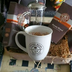 Frontgate gift basket coffee press coffee mug